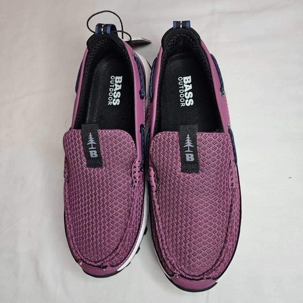 BASS OUTDOOR Women's Water Slip-on Sneakers for Boat, Trail, 6.5 NWT Retail $79 - Picture 1 of 12